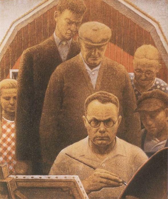 Grant Wood Return from Bohemia china oil painting image